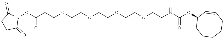 (2E)-TCO-PEG4-NHS ester Struktur