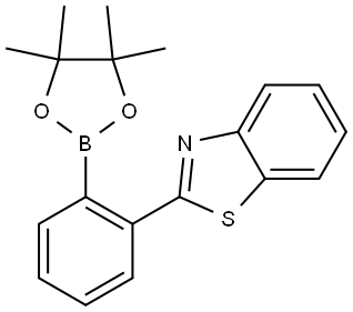 2-(2-(4,4,5,5-tetramethyl-1,3,2-dioxaborolan-2-yl)phenyl)benzo[d]thiazole Struktur