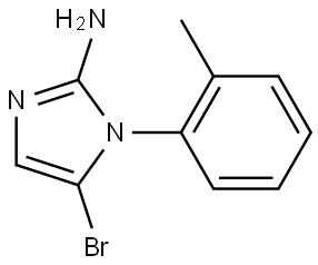 5-bromo-1-(o-tolyl)-1H-imidazol-2-amine Struktur