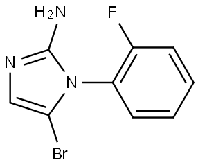 5-bromo-1-(2-fluorophenyl)-1H-imidazol-2-amine Struktur