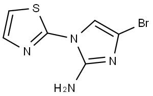 4-bromo-1-(thiazol-2-yl)-1H-imidazol-2-amine Struktur