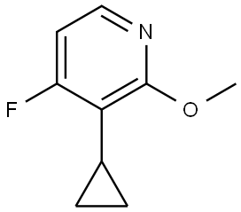 3-cyclopropyl-4-fluoro-2-methoxypyridine Struktur