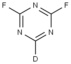 2,4-difluoro-1,3,5-triazine-6-d Struktur