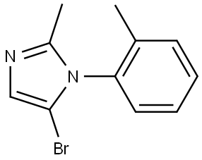 5-bromo-2-methyl-1-(o-tolyl)-1H-imidazole Struktur