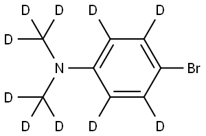 4-bromo-N,N-bis(methyl-d3)aniline-2,3,5,6-d4 Struktur