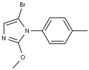 5-bromo-2-methoxy-1-(p-tolyl)-1H-imidazole Struktur