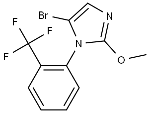 5-bromo-2-methoxy-1-(2-(trifluoromethyl)phenyl)-1H-imidazole Struktur