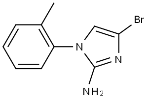 4-bromo-1-(o-tolyl)-1H-imidazol-2-amine Struktur