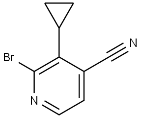 2-bromo-3-cyclopropylisonicotinonitrile Struktur