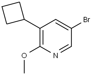 5-Bromo-3-cyclobutyl-2-methoxypyridine Struktur