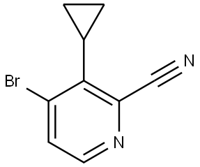 4-bromo-3-cyclopropylpicolinonitrile Struktur