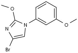 4-bromo-2-methoxy-1-(3-methoxyphenyl)-1H-imidazole Struktur