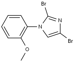 2,4-dibromo-1-(2-methoxyphenyl)-1H-imidazole Struktur