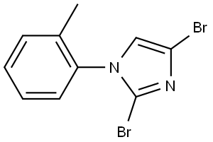 2,4-dibromo-1-(o-tolyl)-1H-imidazole Struktur