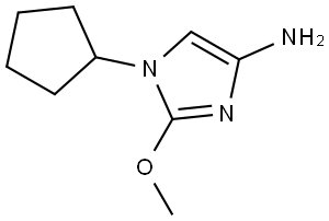 1-cyclopentyl-2-methoxy-1H-imidazol-4-amine Struktur