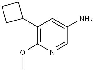 5-cyclobutyl-6-methoxypyridin-3-amine Struktur