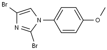 2,4-dibromo-1-(4-methoxyphenyl)-1H-imidazole Struktur