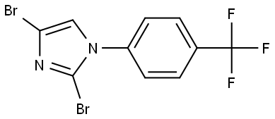 2,4-dibromo-1-(4-(trifluoromethyl)phenyl)-1H-imidazole Struktur