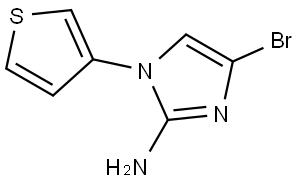 4-bromo-1-(thiophen-3-yl)-1H-imidazol-2-amine Struktur