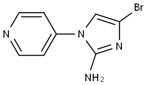 4-bromo-1-(pyridin-4-yl)-1H-imidazol-2-amine Struktur