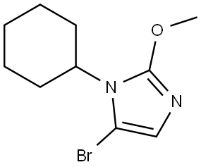 5-bromo-1-cyclohexyl-2-methoxy-1H-imidazole Struktur