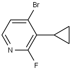 4-bromo-3-cyclopropyl-2-fluoropyridine Struktur