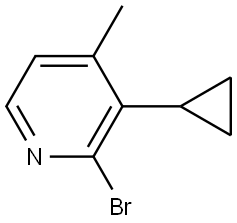 2-bromo-3-cyclopropyl-4-methylpyridine Struktur