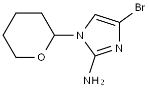 4-bromo-1-(tetrahydro-2H-pyran-2-yl)-1H-imidazol-2-amine Struktur