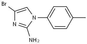 4-bromo-1-(p-tolyl)-1H-imidazol-2-amine Struktur