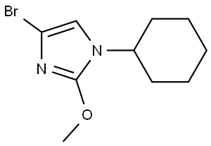 4-bromo-1-cyclohexyl-2-methoxy-1H-imidazole Struktur