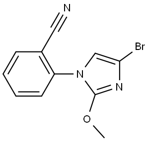 2-(4-bromo-2-methoxy-1H-imidazol-1-yl)benzonitrile Struktur