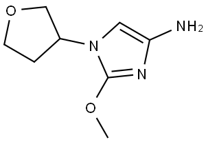 2-methoxy-1-(tetrahydrofuran-3-yl)-1H-imidazol-4-amine Struktur