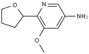 5-methoxy-6-(tetrahydrofuran-2-yl)pyridin-3-amine Struktur