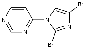 4-(2,4-dibromo-1H-imidazol-1-yl)pyrimidine Struktur