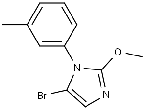 5-bromo-2-methoxy-1-(m-tolyl)-1H-imidazole Struktur