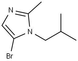 5-bromo-1-isobutyl-2-methyl-1H-imidazole Struktur