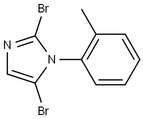 2,5-dibromo-1-(o-tolyl)-1H-imidazole Struktur