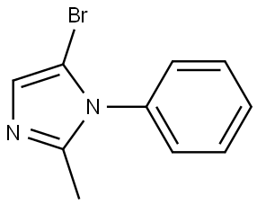 5-bromo-2-methyl-1-phenyl-1H-imidazole Struktur