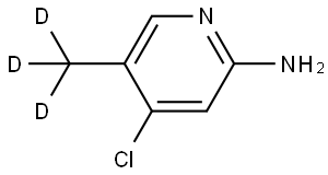 4-chloro-5-(methyl-d3)pyridin-2-amine Struktur