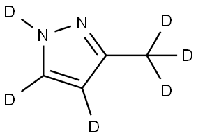 3-(methyl-d3)-1H-pyrazole-1,4,5-d3 Struktur