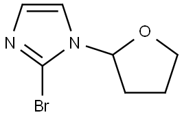 2-bromo-1-(tetrahydrofuran-2-yl)-1H-imidazole Struktur