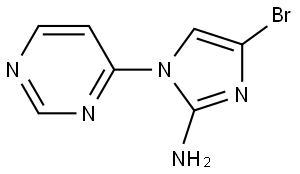 4-bromo-1-(pyrimidin-4-yl)-1H-imidazol-2-amine Struktur