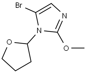 5-bromo-2-methoxy-1-(tetrahydrofuran-2-yl)-1H-imidazole Struktur