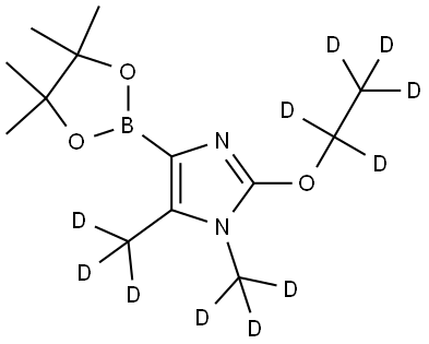 2-(ethoxy-d5)-1,5-bis(methyl-d3)-4-(4,4,5,5-tetramethyl-1,3,2-dioxaborolan-2-yl)-1H-imidazole Struktur