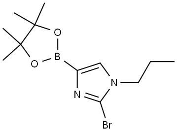 2-bromo-1-propyl-4-(4,4,5,5-tetramethyl-1,3,2-dioxaborolan-2-yl)-1H-imidazole Struktur