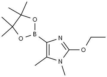 2-ethoxy-1,5-dimethyl-4-(4,4,5,5-tetramethyl-1,3,2-dioxaborolan-2-yl)-1H-imidazole Struktur