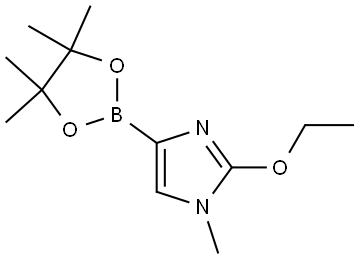 2-ethoxy-1-methyl-4-(4,4,5,5-tetramethyl-1,3,2-dioxaborolan-2-yl)-1H-imidazole Struktur