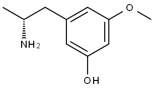 (R)-3-(2-aminopropyl)-5-methoxyphenol Struktur