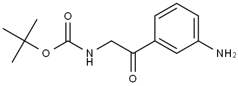 tert-Butyl (2-(3-aminophenyl)-2-oxoethyl)carbamate Struktur