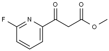 2-Pyridinepropanoic acid, 6-fluoro-β-oxo-, methyl ester Struktur